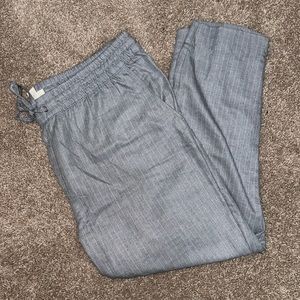 Drawstring Pinstripe Dress Pant